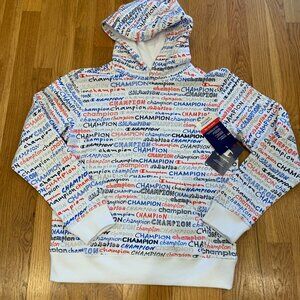 NWT Champion Hoodie Red White & Blue Kids LARGE